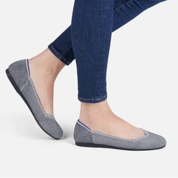 Rothy’s Navy Birdseye Round Toe Size 8 - Picture 2 of 15